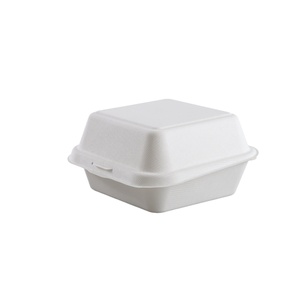 Kotak <span class=keywords><strong>Burger</strong></span> Sekali Pakai dari Pulp Biodegradable, Kotak Makan Siang, Kotak Kue, Kotak Salad, Kotak Kemasan - Product Image 5