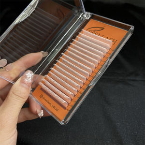 Pesta comme cils super doux cils de <span class=keywords><strong>maquillage</strong></span> professionnel couleur marron cils colorés pour extensions de cils - Product Image 5