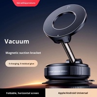Support de téléphone magnétique pliable en alliage, support de téléphone magnétique puissant, support de téléphone pour bureau, mur, voiture, ventouse, pare-brise, tableau de bord, support de téléphone pour fenêtre