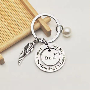 Llavero Conmemorativo para Mamá, Regalo por la Pérdida de Mamá, Tengo un Ángel Guardián en el Cielo, Llamo a Ella Mamá, Llaveros de Recuerdo y Condolencias - Product Image 2