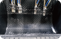 Sableuse oscillante résistante pour la caractéristique de décharge inverse de prétraitement de pièces embouties