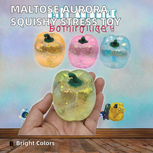 Aurora All Maltose Squeeze Toy Colorful Maltose-Shaped TPR <b>Squishy</b> for Kids Adults Stress Relief Gift Busy Day Mood Booster - Product Image 2