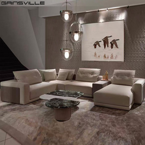 Đồ Nội Thất Sang Trọng Nhà Cung Cấp Vải <span class=keywords><strong>Sofa</strong></span> Set Kem Màu Be Cong Cao Cấp Nhung <span class=keywords><strong>Sofa</strong></span> Sang Trọng Thiết Lập - Product Image 2