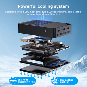Cheap <strong>Intel</strong> N150 NAS Mini PC with 4*M.2 NVME <strong>Quad</strong> <strong>Cores</strong> 12G DDR5 64G EMMC Dual LAN Triple Display Low Power WiFi6 BT5.2 - Product Image 4