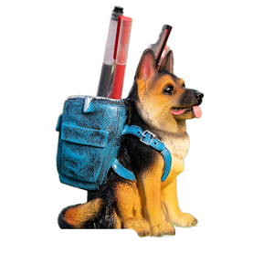Nuevo Portalápices Creativo y Ecológico de Resina Pintado a Mano con Modelo de <span class=keywords><strong>Cachorro</strong></span> de <span class=keywords><strong>Pastor</strong></span> Alemán, Organizador de Escritorio para Oficina, Marca HEYE - Product Image 6