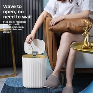 ELPHECO Cestino Intelligente con Sensore, Funzionamento Silenzioso, 12L, Impermeabile, per Bagno, <span class=keywords><strong>Cucina</strong></span>, Soggiorno, Grande Capacità - Product Image 2