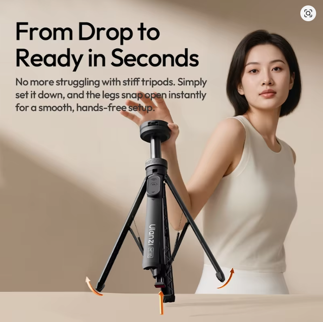 Ulanzi MT85 Automatic Phone Tripod Magsafe Dual-Side Magnet with 10m Wireless Control for Outdoor Travel Selfie Stick Livestream