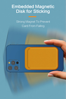 Magnetischer Kreditkartenhalter mit Starkem Magnetverschluss aus PU-Material, RFID-Blockierung, Modisches Anpassbares Design für Geschäft/Promotion/Geschenk