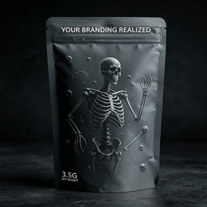 Custom Printed Stand Up Pouch with Unique Patterns, Food Grade Resealable <b>Zip</b> Lock <b>Bag</b> for Snack/Cosmetic Storage, Wholesale - Product Image 2