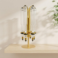En stock Distributeur de parfum à tête de pompe ronde 375/500/750ml pour 6 bouteilles, Présentoir rotatif pour bar à parfums