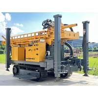 Machine de forage de puits d'eau de moteur diesel de chenille de 400m plate-forme de forage de mine prix usine