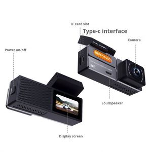 0713FX Custom 12MP 2K Mini for Cam Single Lens Starlight Night Vision Car <b>Camera</b> WiFi DVR 24h Parking Monitor Universal Black - Product Image 2