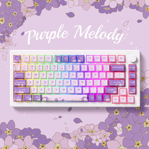 <span class=keywords><strong>Teclado</strong></span> Magnético con Cable AKKO MOD 007 HE PC Purple Melody, Interruptores de Efecto Hall, Frecuencia de Sondeo de 1000 Hz, PCB Intercambiable en Caliente - Product Image 1