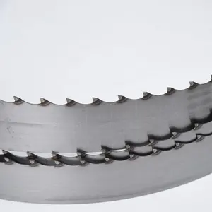 band saw blade for wood with hardened teeth coils