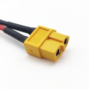 สายเชื่อมต่อ 2 พิน Deutsch แบบ XT60 สีเหลือง 30Vac 1000Vdc สายทองแดง ฉนวน PVC - Product Image 1