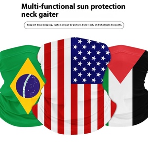 All'ingrosso sciarpa di <span class=keywords><strong>Bandana</strong></span> tubolare senza cuciture copertura per mascherina per il viso bandiera del paese Palestine moto da equitazione in poliestere - Product Image 2