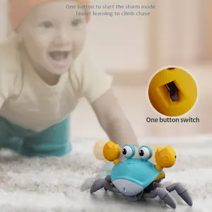 Remote Toys Children's Induction Crab Escape Toy Glowing Music Remote Control Animal Toy