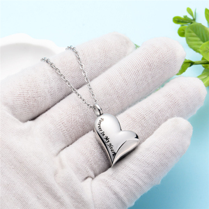 Bán Buôn Thép Không Gỉ Tim Hỏa Táng Urn Vòng Cổ Bạc/Vàng/Rose Gold Urn Mặt Dây Chuyền Vòng Cổ Cho Con Người/Pet Tro - Product Image 4