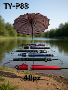 Portacanne da Pesca Double Star Ty-Pbs 16 Canne, Struttura Doppia, Supporto per Stoccaggio Esterno - Product Image 2