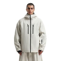 Combinaison de ski professionnelle américaine pour hommes veste coupe-vent imperméable avec fermeture éclair respirante vêtements longs d'hiver pour le snowboard