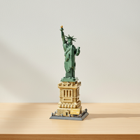 Modelo de la Estatua de la Libertad para Armar, Juguete de Bloques de Construcción de Arquitectura Mundialmente Famosa, Set 5227 de Piezas Pequeñas para Adultos