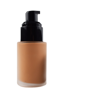 Fond de Teint Liquide Mat Perfection 30ML Longue Tenue Imperméable Éclaircissant Protection Solaire Contrôle du Sébum Éclat Naturel pour Peaux Foncées