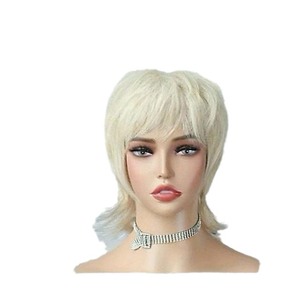 Vente en gros de <span class=keywords><strong>cheveux</strong></span> courts de longueur moyenne pour femmes châle brisé brun <span class=keywords><strong>blond</strong></span> <span class=keywords><strong>cheveux</strong></span> courts perruques de mode résistantes à la chaleur - Product Image 5