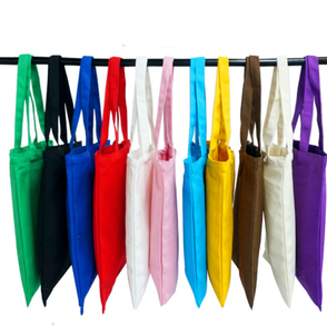 Bolsa de lona de color sólido de algodón que acepta diseño de logotipo personalizado - Product Image 1