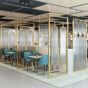 EX708 Modern Laser Cut Stainless Steel Foldable MultiFunctional Durable Partition <b>Walls</b> and <b>Screens</b> for Living Room Home - Product Image 5