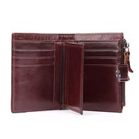 Portefeuille miniature personnalisé OEM en cuir avec fermeture à bouton, 11 emplacements pour cartes, unisexe, provenant d'un fournisseur chinois sur Alibaba, prix
