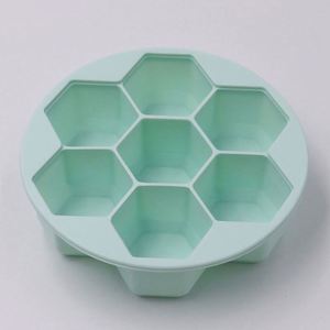 New Product Ideas Portable 7 Cavities Hexagon <b>Ice</b> <b>Maker</b> Eco-Friendly Silicone <b>Ice</b> Cube Freezer for Kitchen <b>Ice</b> Cream Tool - Product Image 5