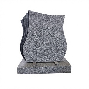 หินแกรนิตสีเทาอ่อนธรรมชาติขัดเงาสำหรับหลุมศพและอนุสรณ์สถาน - Product Image 6