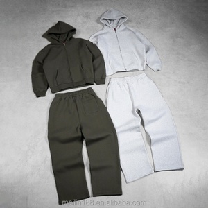 Custom Clothing Manufacturer Unisex Tracksuit Baggy Sweatpants and Hoodies Set <b>Jogging</b> <b>Suit</b> Blank Custom Sweat <b>Suit</b> - Product Image 1