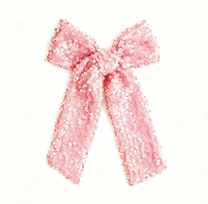 Fiocchi per capelli lunghi con paillettes, fermagli a fiocco, paillettes per capelli da ragazza - Product Image 2