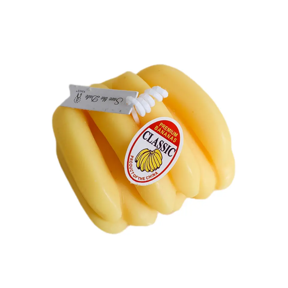 Preiswerte gelbe bananen-obst-förmige duftkerzen