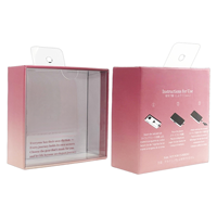 Papierboxen aus recyceltem Material mit transparentem Fenster zum Aufhängen, individuell anpassbare, umweltfreundliche Bastelverpackung
