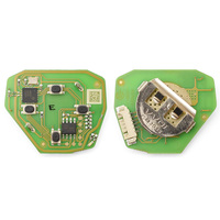Llave Remota Universal con Cable XKTO02EN XKTO22EN, Versión Mejorada de 4 Botones para Programación de Llaves de Auto, Llave Remota Universal para Automóvil