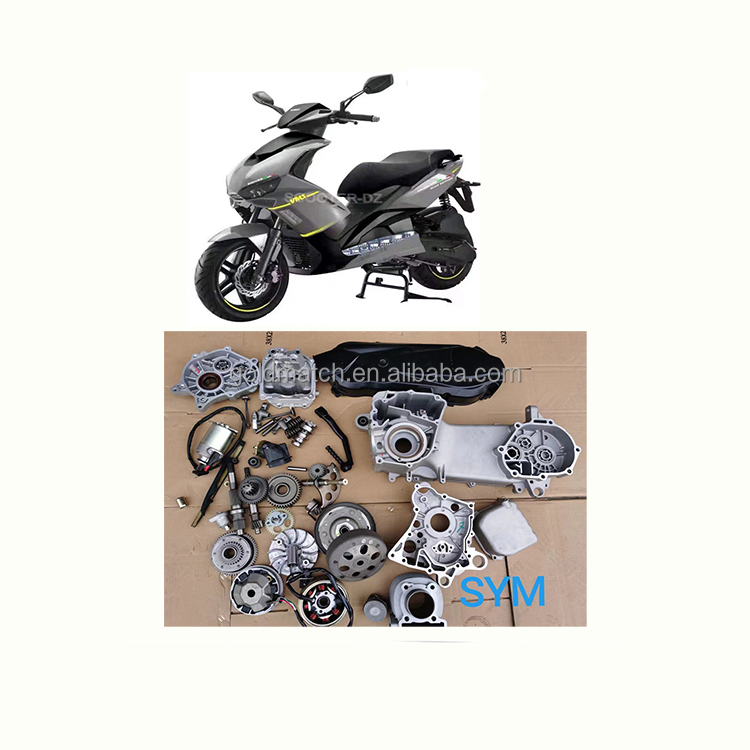 Pièces de rechange de scooter vms scooter 125cc sym pièces de corps en plastique SYM pièces de moteur sym pour moto vms vmax 125cc