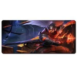 League of Legends oyun mouse pad özel tasarım LOL oyun büyük boy doğal kauçuk sümen klavye mouse pad