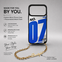 Cadena de Metal Personalizada para Teléfono, Grabado Láser con Nombre y Logotipo, Correa de Cordón, Accesorio de Regalo Personalizado, Venta al por Mayor, MOQ 20 (Modelo Único)