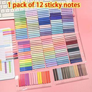 Bloc de Notas Autoadhesivo de PET, Regla Transparente de Colores Vivos, Papel Suelto para la Temporada de Regreso a Clases - Product Image 6