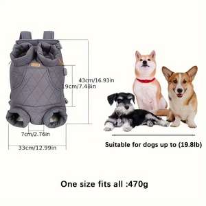 Tas Tote bernapas hewan peliharaan warna cerah, tas tangan pembawa anjing mendaki berjalan luar ruangan harga rendah - Product Image 5