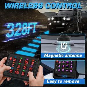 Panel <span class=keywords><strong>de</strong></span> Control <span class=keywords><strong>de</strong></span> Luces Auxiliares Impermeable <span class=keywords><strong>de</strong></span> 12V, Panel <span class=keywords><strong>de</strong></span> Interruptores Inalámbrico Todoterreno <span class=keywords><strong>de</strong></span> 12 Canales con Sistema <span class=keywords><strong>de</strong></span> Relés <span class=keywords><strong>de</strong></span> Control <span class=keywords><strong>de</strong></span> Circuito - Product Image 3