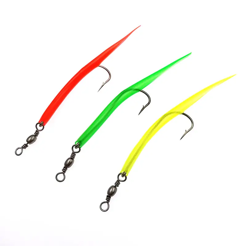 China Groothandel Paling Haak Slepend Vissen Paling Jig Haak Met Rubber Buis Zee Lokken Teaser Jigging Cod/Rock Vis vissen