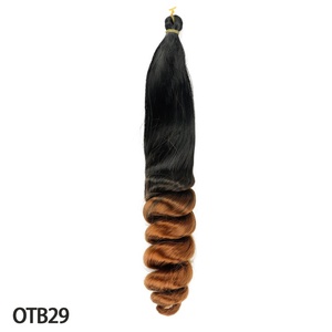 Peluca de Mujer Africana con Rastas, Parte Superior Lisa y Parte Inferior Rizada, Estilo Africano - Product Image 2