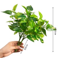 Plantes artificielles de haute qualité, feuillage de Pothos, fleurs décoratives pour la maison et les mariages, couronnes et plantes