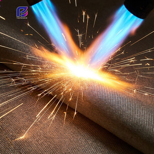 Tissu <span class=keywords><strong>en</strong></span> fibre de verre, bouclier thermique haute température 550°C, tissu ignifuge <span class=keywords><strong>pour</strong></span> couverture de soudage et isolation de fours industriels - Product Image 2