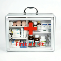 Boîte de présentation médicale pour pharmacie en alliage d'aluminium avec design portable et fermeture à clé pour un contrôle rapide des stocks, usage hospitalier