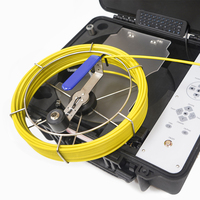 Cámara serpiente de inspección de alcantarillado CCTV, cable de 10,1 pulgadas, 20-60m, localizador de 512hz