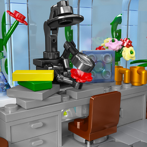 Moule <span class=keywords><strong>King</strong></span> 16048E MOC City Street View Fleurs Bouquet <span class=keywords><strong>Maison</strong></span> <span class=keywords><strong>Jardin</strong></span> Botanique Blocs de Construction Modèle Briques Lumière LED <span class=keywords><strong>Jouet</strong></span> - Product Image 5